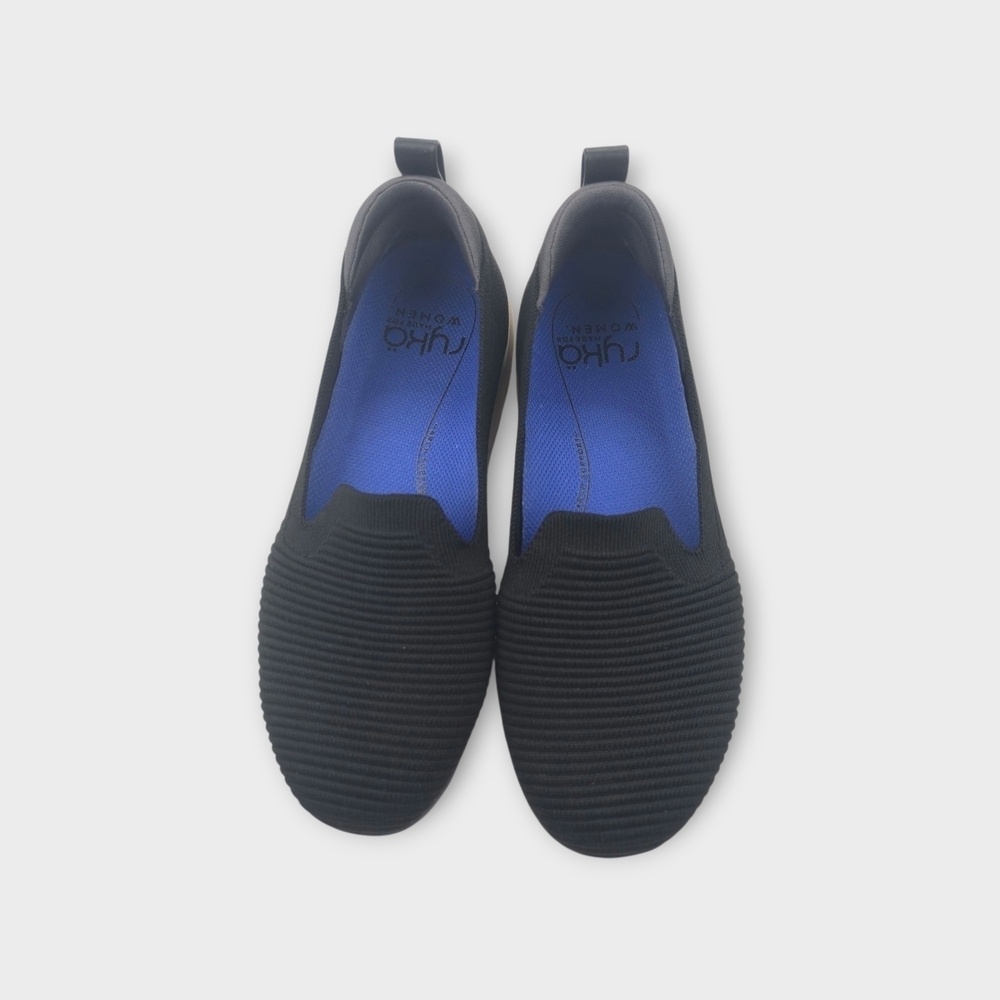 Ryka Knit Outdoor Slip-On Shoes Echo/ Effort Knit Black Multi Womens Size 6.5 W - Picture 8 of 9
